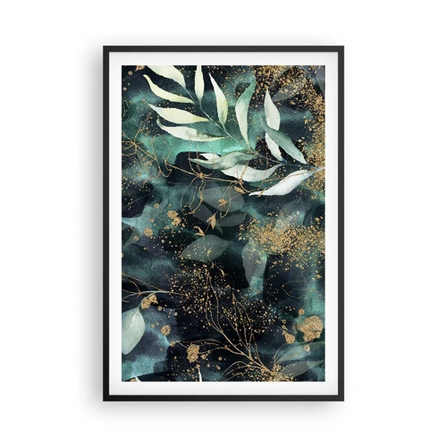 Poster in cornice nera - Il giardino incantato - 61x91 cm