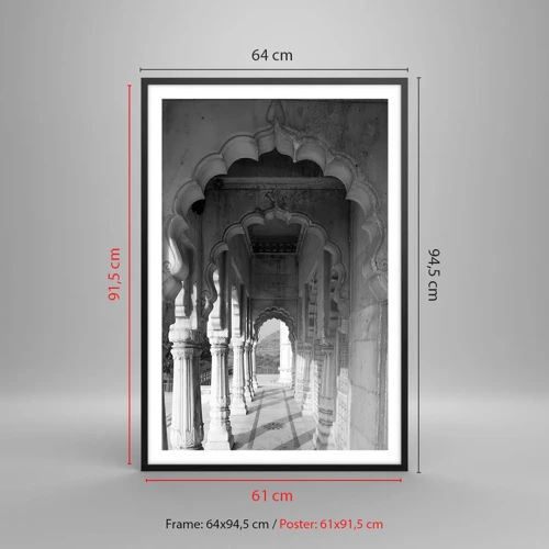 Poster in cornice nera - Il luogo delle favole d'Oriente - 61x91 cm