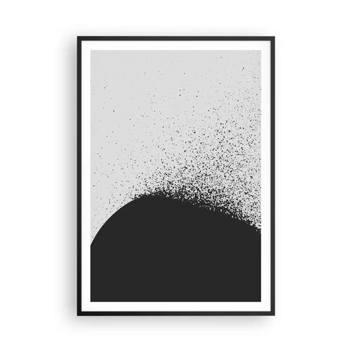 Poster in cornice nera - Il movimento delle particelle - 70x100 cm