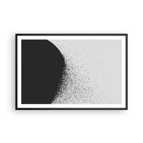 Poster in cornice nera - Il movimento delle particelle - 91x61 cm