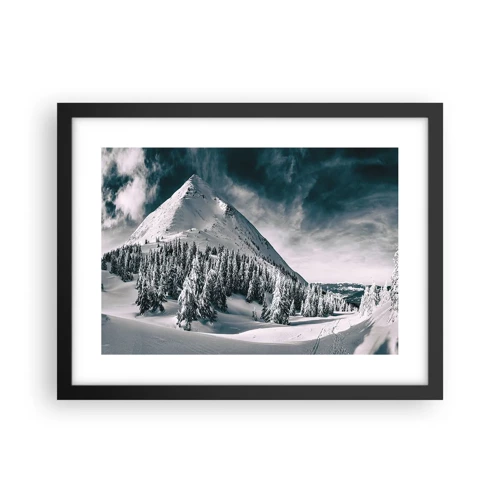 Poster in cornice nera - Il paese della neve e del ghiaccio - 40x30 cm