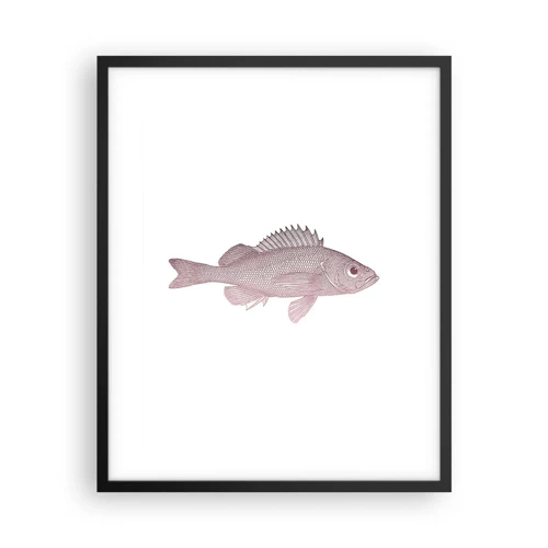 Poster in cornice nera - Il pesce dagli occhi enormi - 40x50 cm
