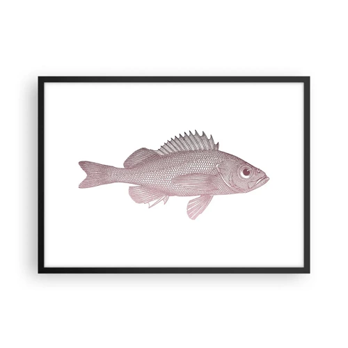 Poster in cornice nera - Il pesce dagli occhi enormi - 70x50 cm