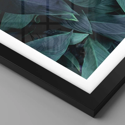 Poster in cornice nera - Il verde puro - 70x100 cm