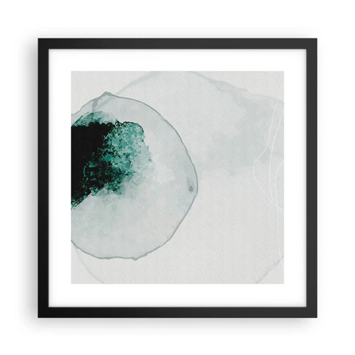 Poster in cornice nera - In una goccia d'acqua - 40x40 cm