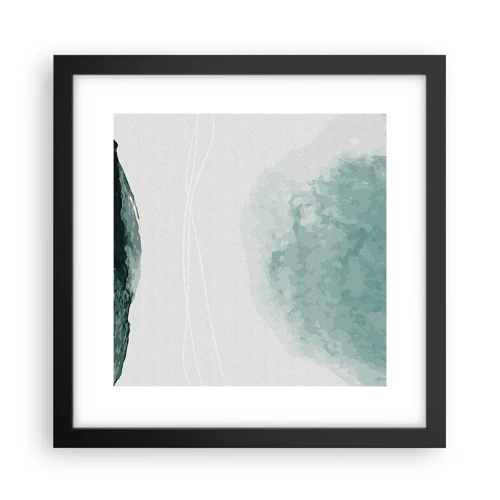 Poster in cornice nera - Incontro con la nebbia - 30x30 cm