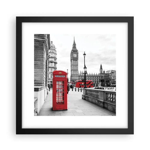 Poster in cornice nera - Indubbiamente Londra - 30x30 cm