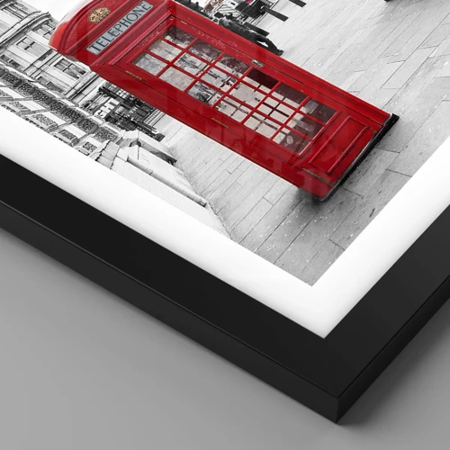 Poster in cornice nera - Indubbiamente Londra - 30x40 cm