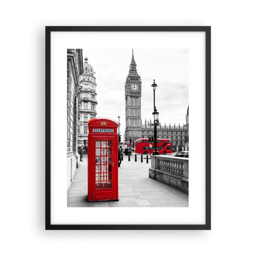 Poster in cornice nera - Indubbiamente Londra - 40x50 cm