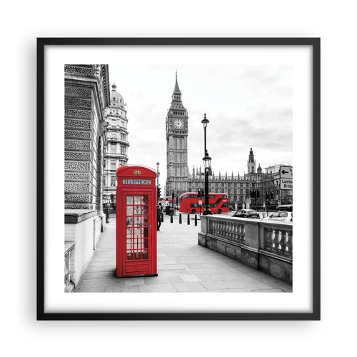 Poster in cornice nera - Indubbiamente Londra - 50x50 cm