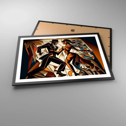 Poster in cornice nera - La danza della passione - 70x50 cm