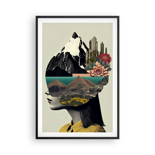 Poster in cornice nera - La donna è sempre un mistero - 61x91 cm