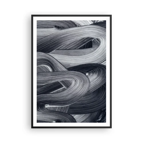 Poster in cornice nera - La fluidità della realtà - 70x100 cm