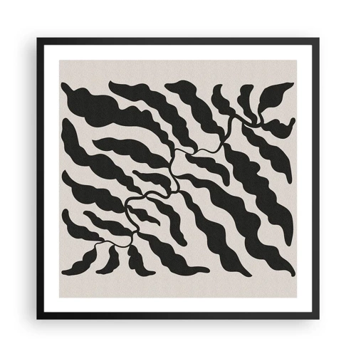 Poster in cornice nera - La natura del quadrato - 60x60 cm