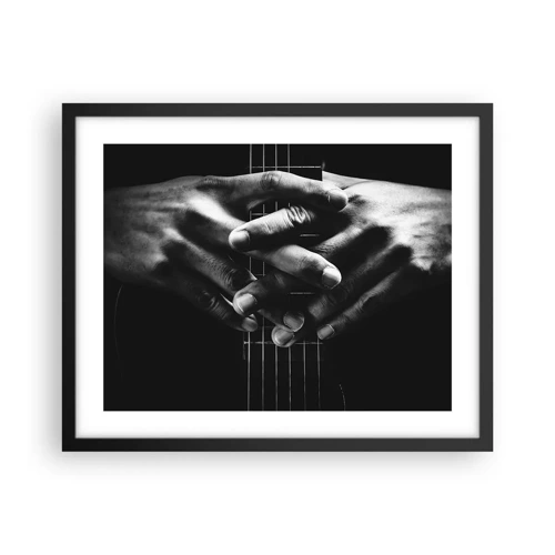 Poster in cornice nera - La preghiera dell'artista - 50x40 cm