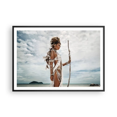 Poster in cornice nera - La regina dei tropici - 100x70 cm