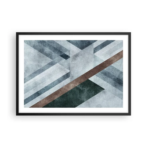 Poster in cornice nera - La ricercata eleganza della geometria - 70x50 cm