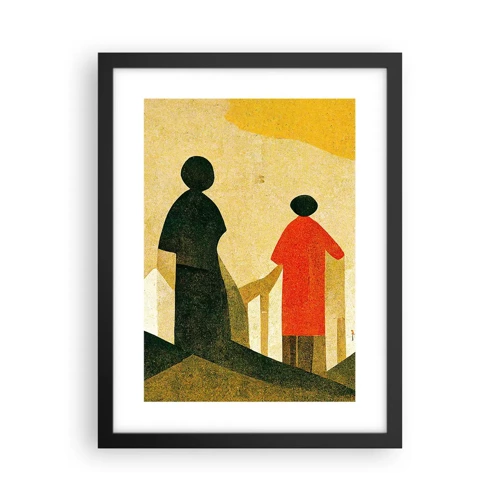 Poster in cornice nera - La strada è ancora lunga - 30x40 cm