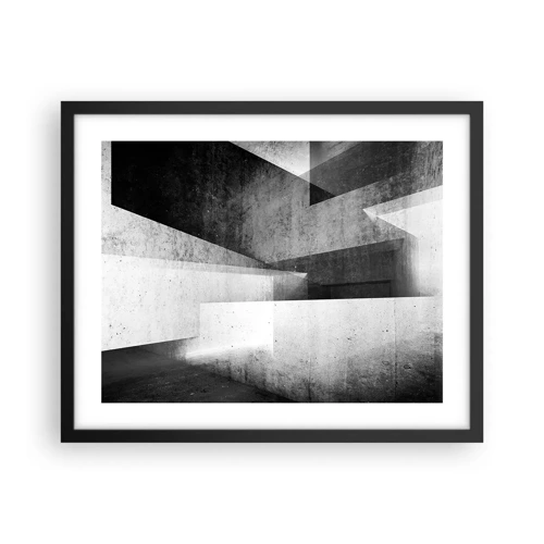 Poster in cornice nera - La struttura dello spazio - 50x40 cm