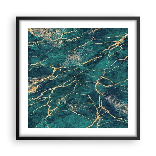 Poster in cornice nera - La vena d'oro - 50x50 cm