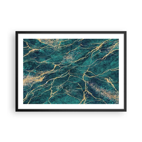 Poster in cornice nera - La vena d'oro - 70x50 cm