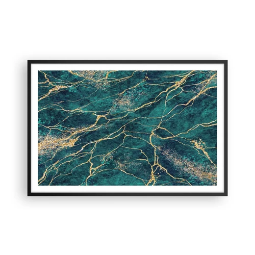 Poster in cornice nera - La vena d'oro - 91x61 cm