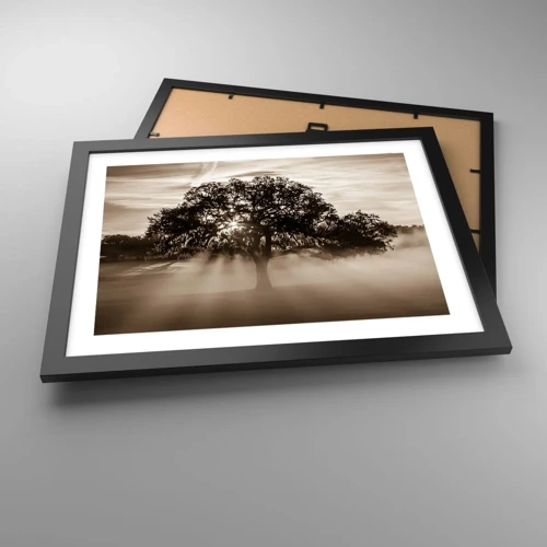 Poster in cornice nera - L'albero delle sole buone notizie - 40x30 cm