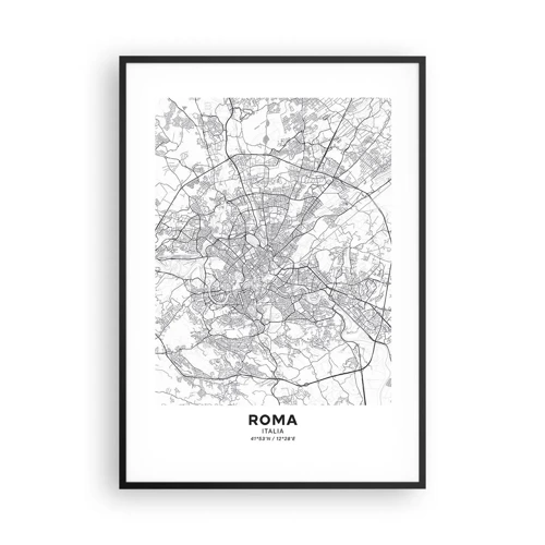 Poster in cornice nera - L'anello romano - 70x100 cm