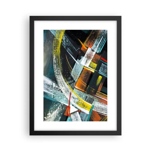 Poster in cornice nera - L'energia del movimento - 30x40 cm