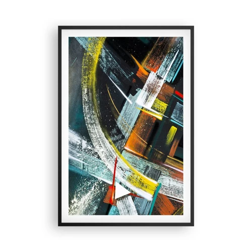 Poster in cornice nera - L'energia del movimento - 61x91 cm