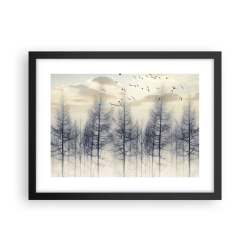 Poster in cornice nera - Lo spirito della foresta - 40x30 cm