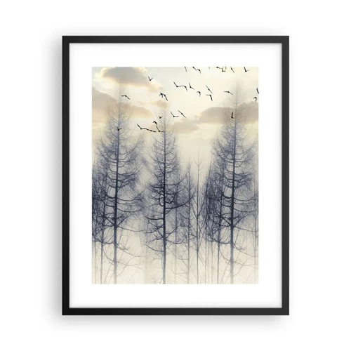 Poster in cornice nera - Lo spirito della foresta - 40x50 cm