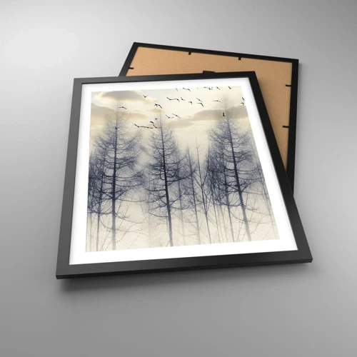 Poster in cornice nera - Lo spirito della foresta - 40x50 cm