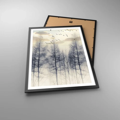 Poster in cornice nera - Lo spirito della foresta - 50x70 cm