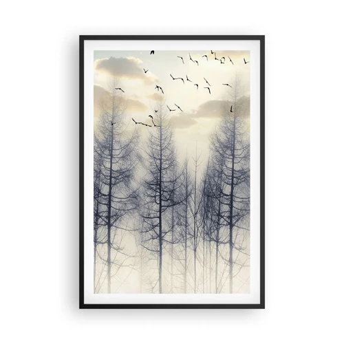 Poster in cornice nera - Lo spirito della foresta - 61x91 cm