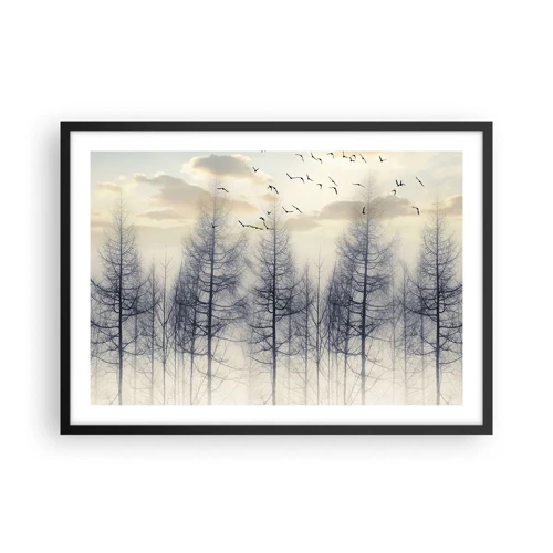 Poster in cornice nera - Lo spirito della foresta - 70x50 cm