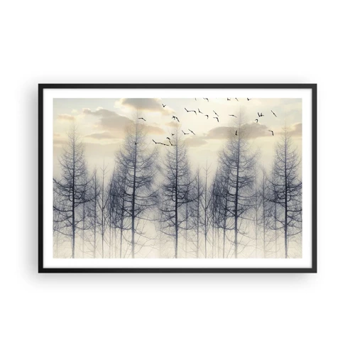 Poster in cornice nera - Lo spirito della foresta - 91x61 cm