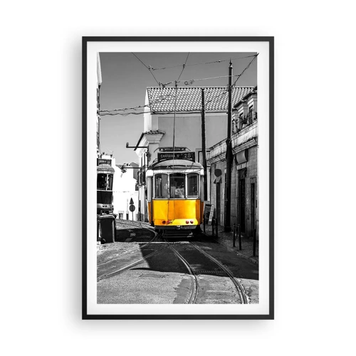 Poster in cornice nera - Lo spirito di Lisbona - 61x91 cm