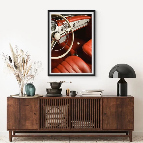 Poster in cornice nera - Lusso in stile vintage - 30x40 cm