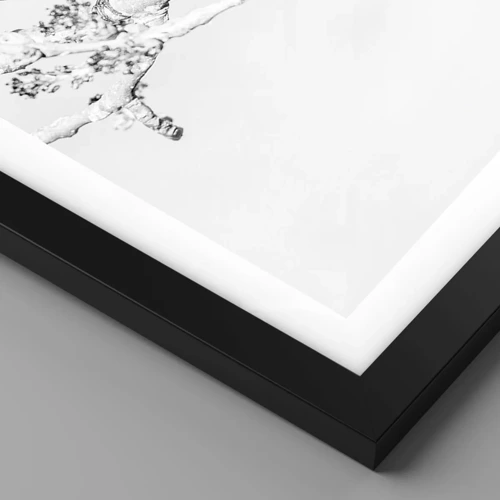 Poster in cornice nera - Mattino invernale - 50x70 cm