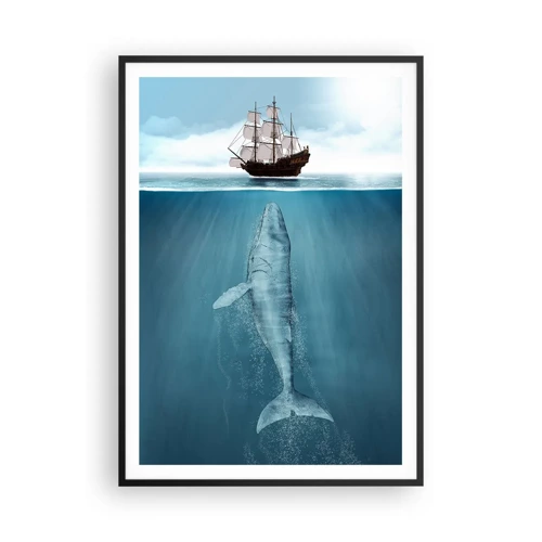 Poster in cornice nera - Meglio non sapere - 70x100 cm