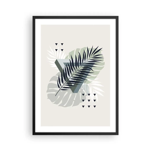 Poster in cornice nera - Natura e geometria: due ordini? - 50x70 cm