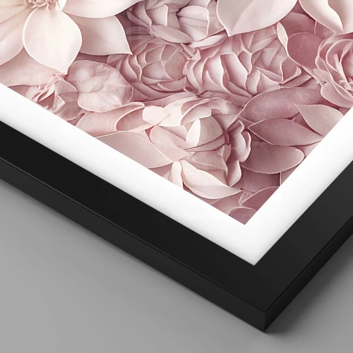 Poster in cornice nera - Nei petali di rosa - 91x61 cm