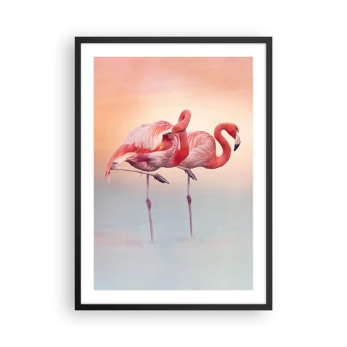 Poster in cornice nera - Nel colore del sole al tramonto - 50x70 cm