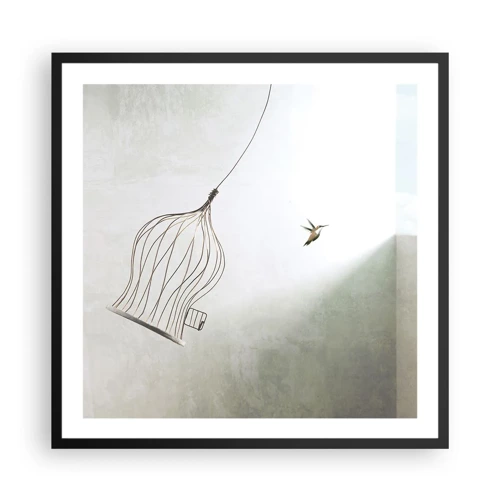 Poster in cornice nera - Nel proprio elemento - 60x60 cm