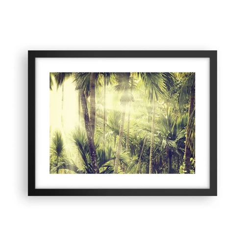 Poster in cornice nera - Nell'afa verde - 40x30 cm