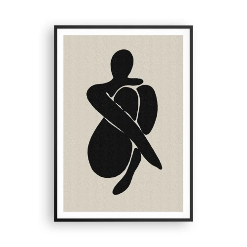Poster in cornice nera - Nelle proprie braccia - 70x100 cm