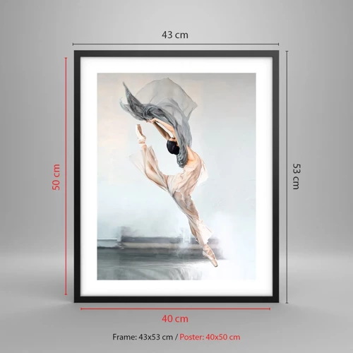 Poster in cornice nera - Nell'estasi della danza - 40x50 cm