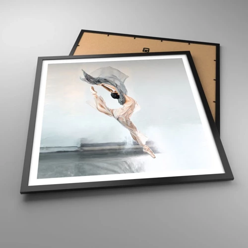 Poster in cornice nera - Nell'estasi della danza - 60x60 cm