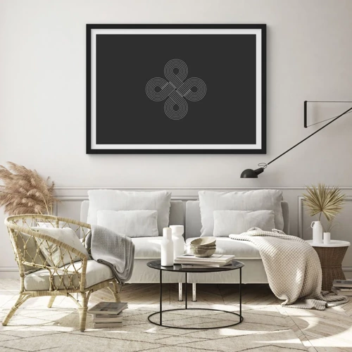 Poster in cornice nera - Nello spirito celtico - 91x61 cm